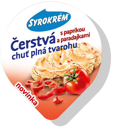 Syrokrém čerstvá chuť s paprikou a paradajkami</br> 80 g