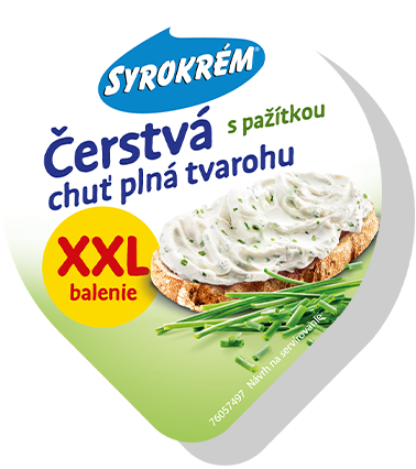 Syrokrém čerstvá chuť s pažítkou XXL</br> 150 g